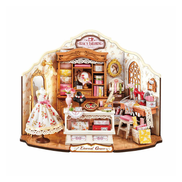 Puzzle 3D De Madera – Marco De Fotos De Sastrería, Maqueta DIY Para Montar, Regalo Creativo